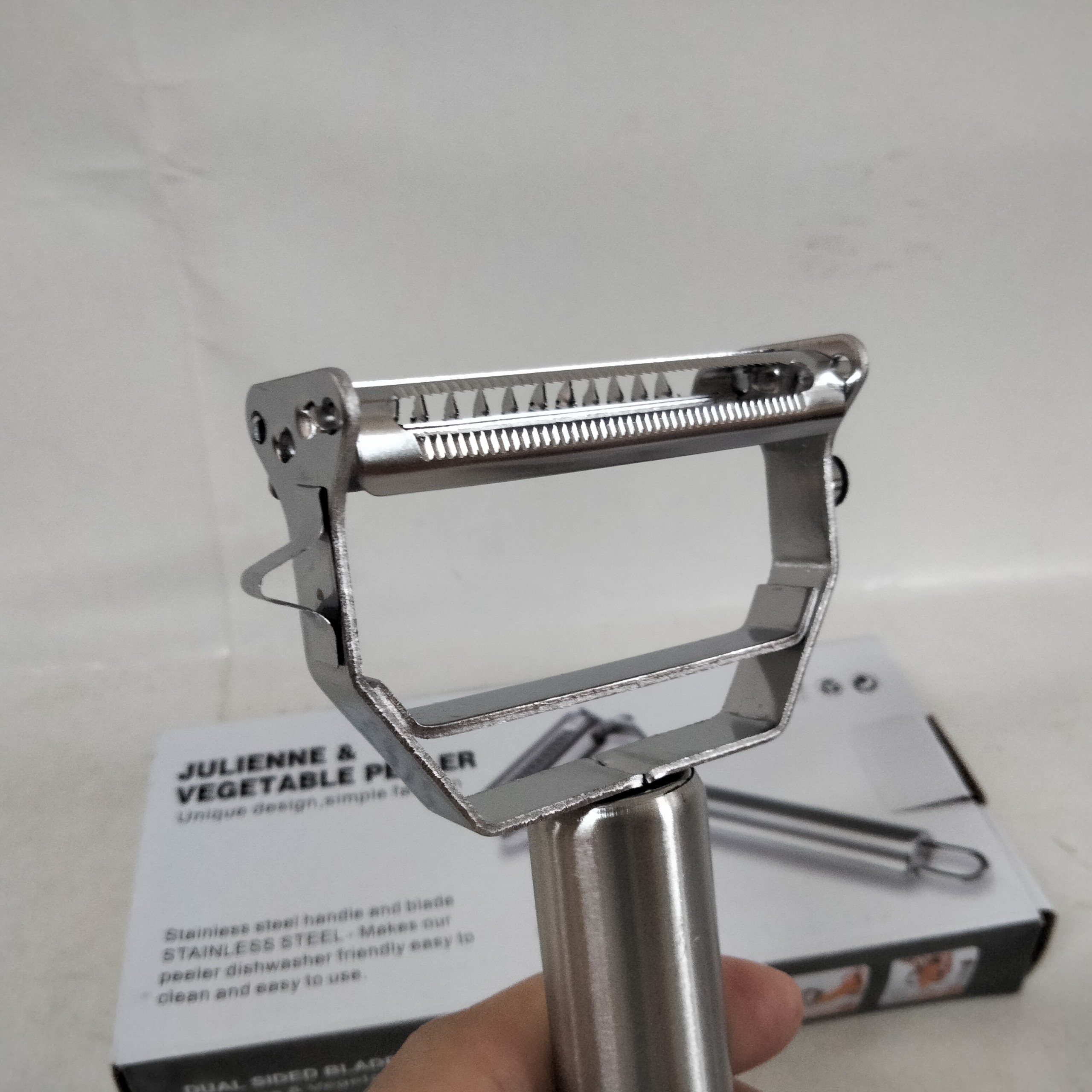 Dao Bào inox Cao Cấp đa năng 2 lưỡi - double Peeler 18 x 8.2cm