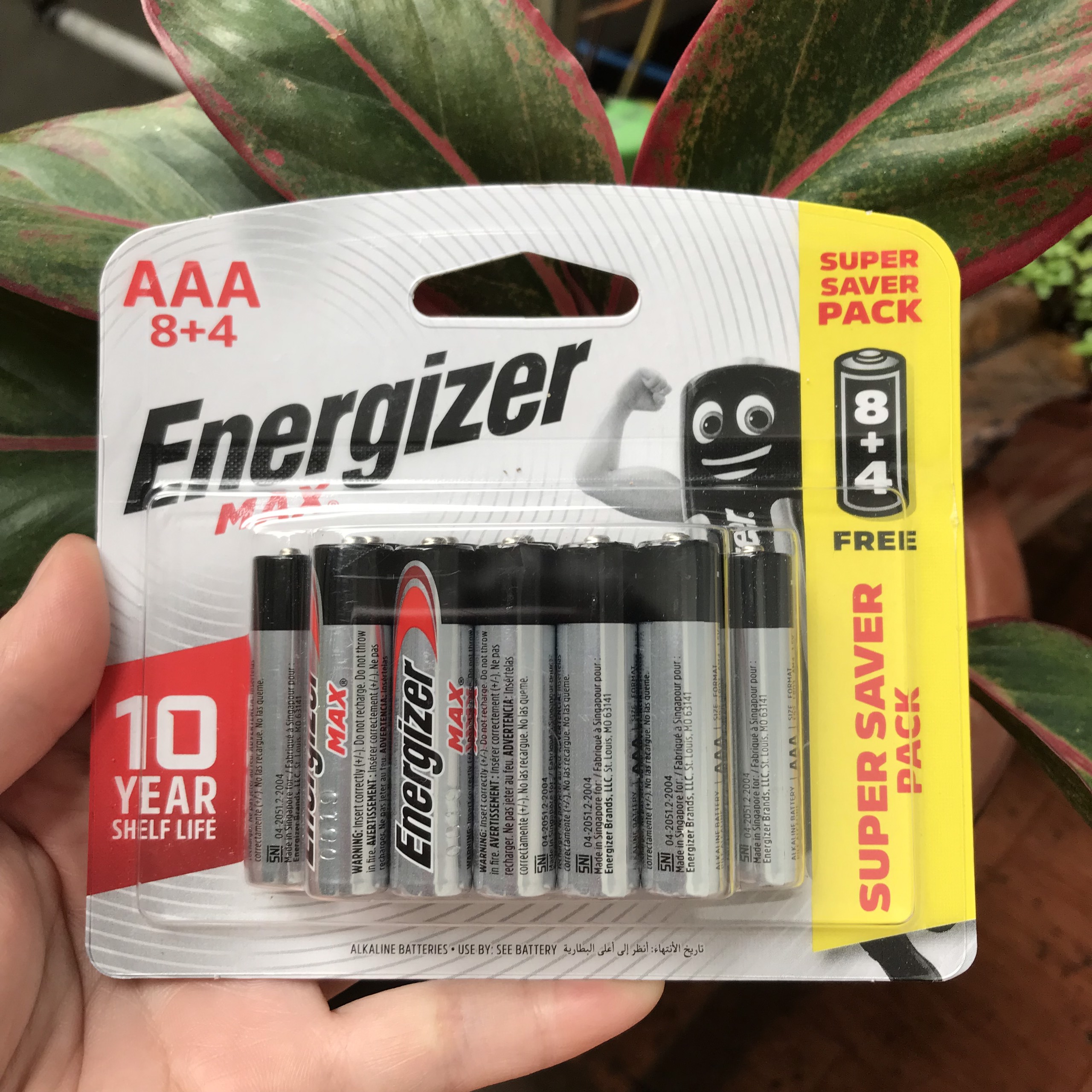 Pin Max 8 + 4 Viên Energizer E92 BP8+4 AAA