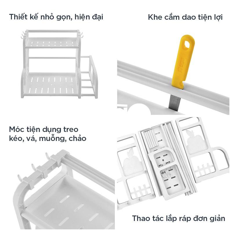 KỆ GIA VỊ CHỮ H ĐA NĂNG CÓ CHỖ ĐỂ THỚT CAO CẤP