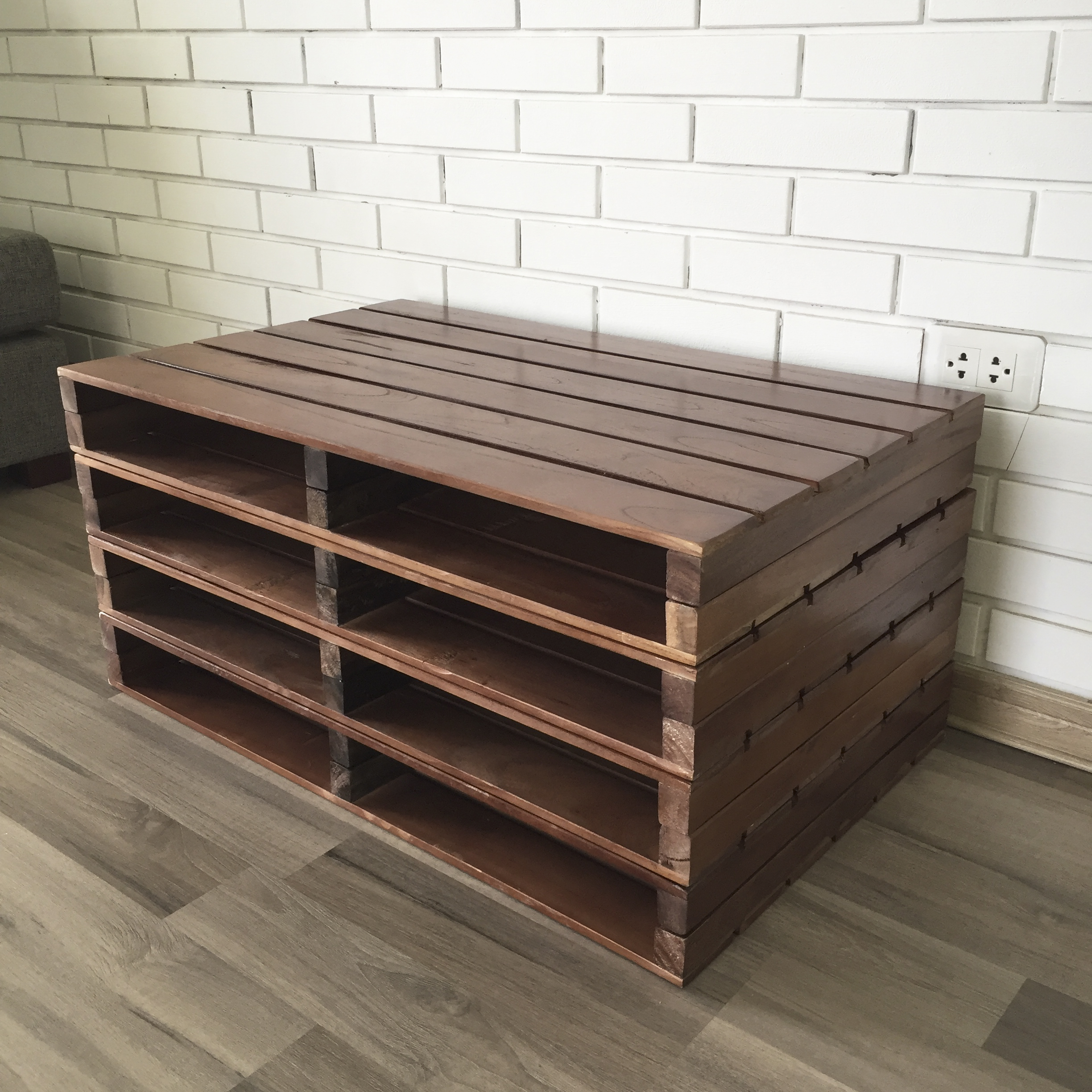 Giường pallet lắp ghép PL140 kích thước 1m4x2m