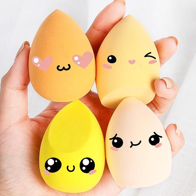 Set 4 mút tán trang điểm hình trứng SUAKE có thể sử dụng khô và ướt tiện dụng