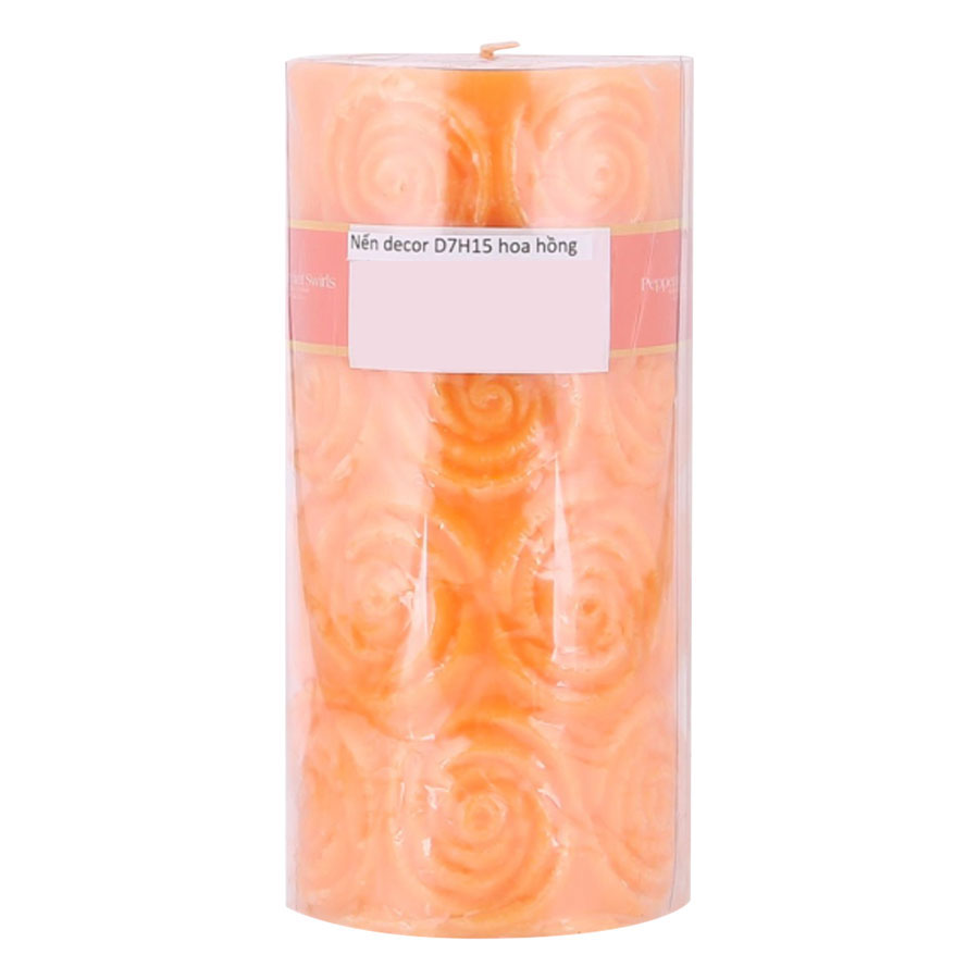 Nến Thơm Decor Hoa Hồng Strawberry Miss Candle Ftramart D7H15 (7 x 15 cm)