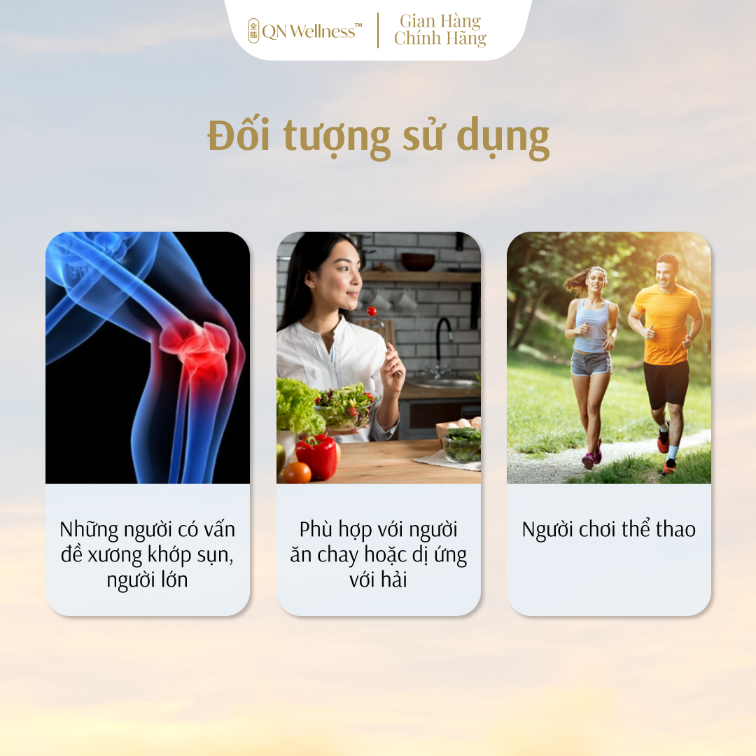 Viên Uống Hỗ Trợ Xương Khớp Plant Glucosamine QN Wellness Chiết Xuất Ngô Thuần Chay, Cung Cấp Máu Cho Khớp, Hỗ Trợ Giảm Sưng, Nâng Đỡ Sụn, Tăng Khả Năng Vận Động - Hộp 60 Viên