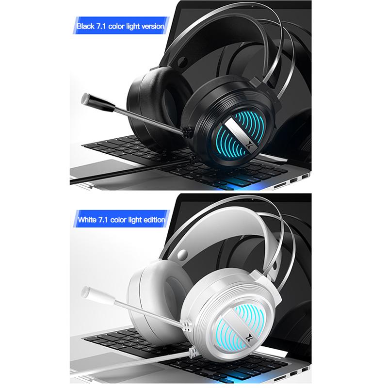 Nghề Nghiệp Tai Nghe Chuyên Game Có Mic Bass Sâu Trò Chơi Tai Nghe Có Micro Cho Máy Tính Game Thủ 7.1 USB Kênh Âm Thanh Vòm