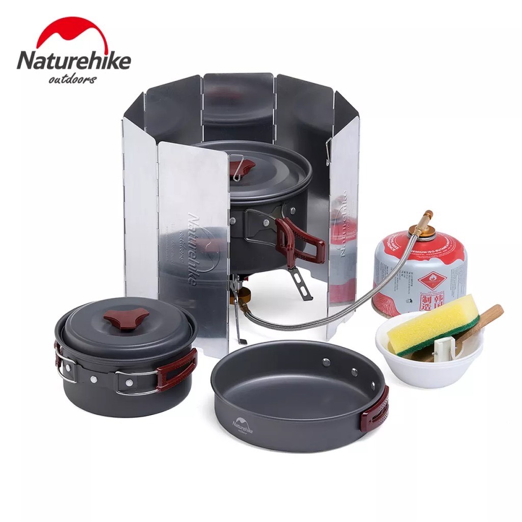 Tấm Chắn Gió Dã Ngoại 8 Tấm Naturehike Chất Liệu Hợp Kim Nhôm Gấp Gọn NH15F008-B