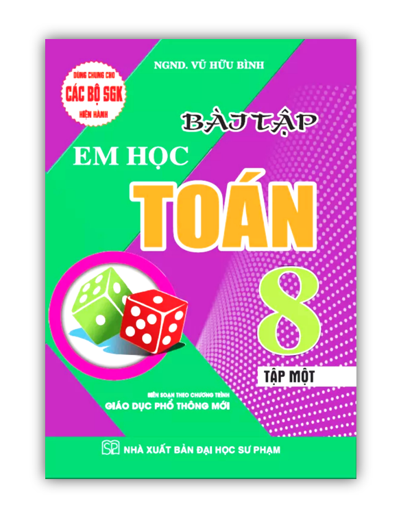 Sách - Combo Bài Tập Em Học Toán Lớp 8 - Tập 1 + 2 (Biên Soạn Theo Chương Trình Mới) (HA)