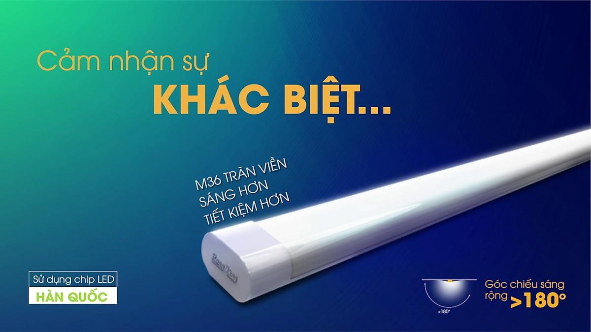 Đèn LED Rạng Đông 40W Model: BD M36L 120 40W bán nguyệt tube dài 1m2 Hàng Chính hãng