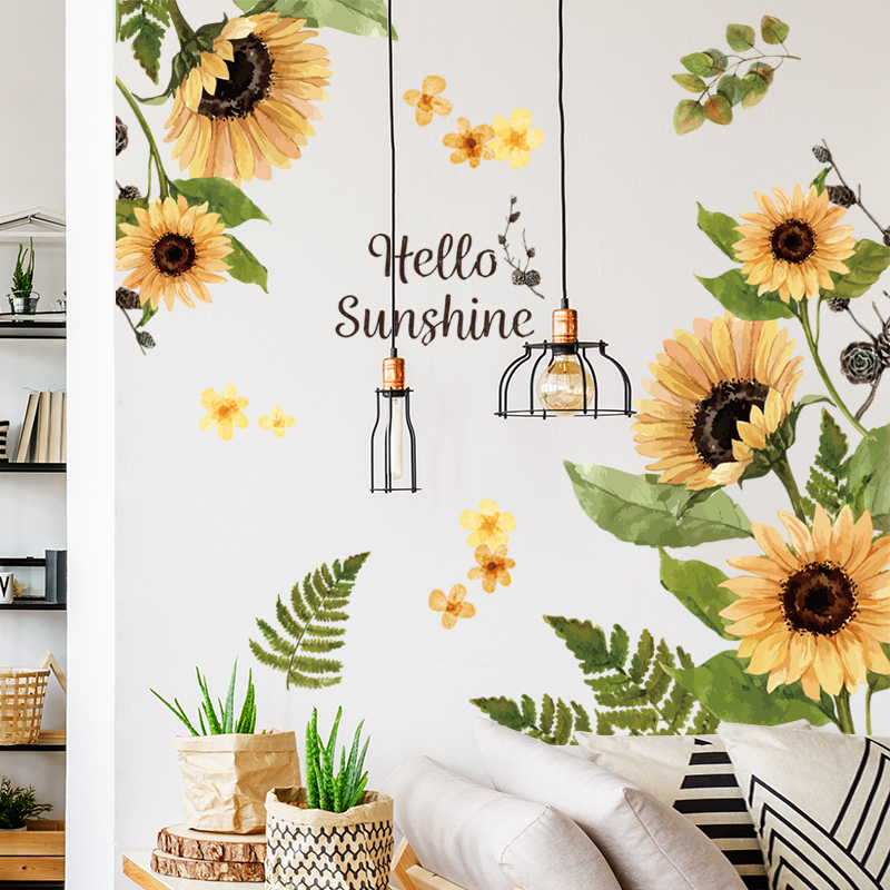 Decal dán tường tự dính - Vườn hoa xuân