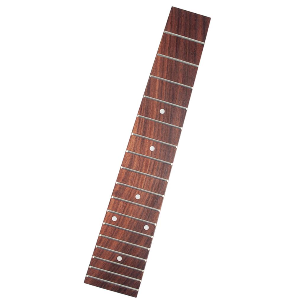 Gỗ Đàn Ukulele Ván Trượt Ngón Tay Fretboard cho 23 ''Tenor Ukulele Uke TỰ LÀM Các Bộ Phận