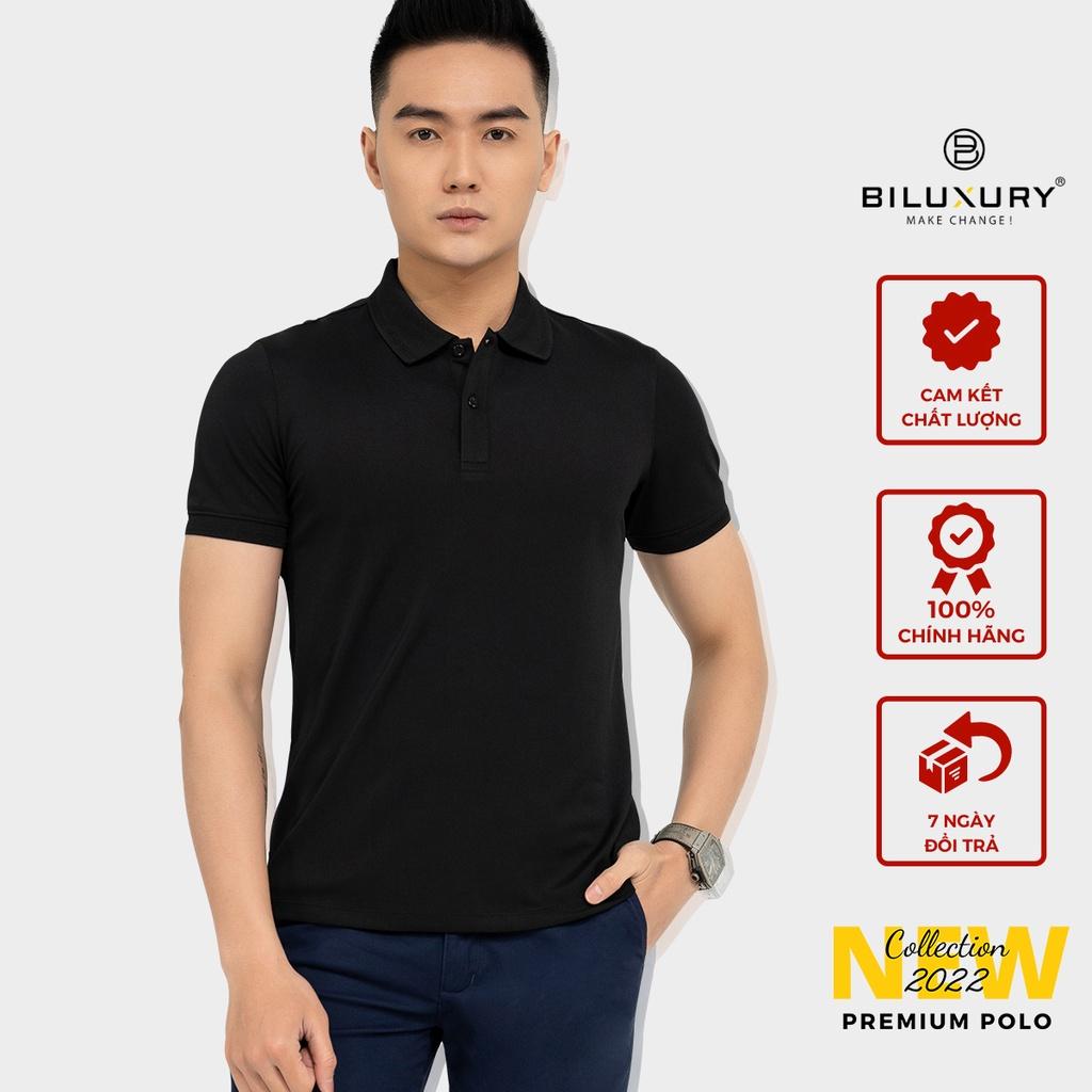 Áo polo nam Chính Hãng Biman by Biluxury ,Chất Vải Coolmax Cao Cấp Siêu Mềm Thoáng Mát Không Nhăn 5APCB011DEN