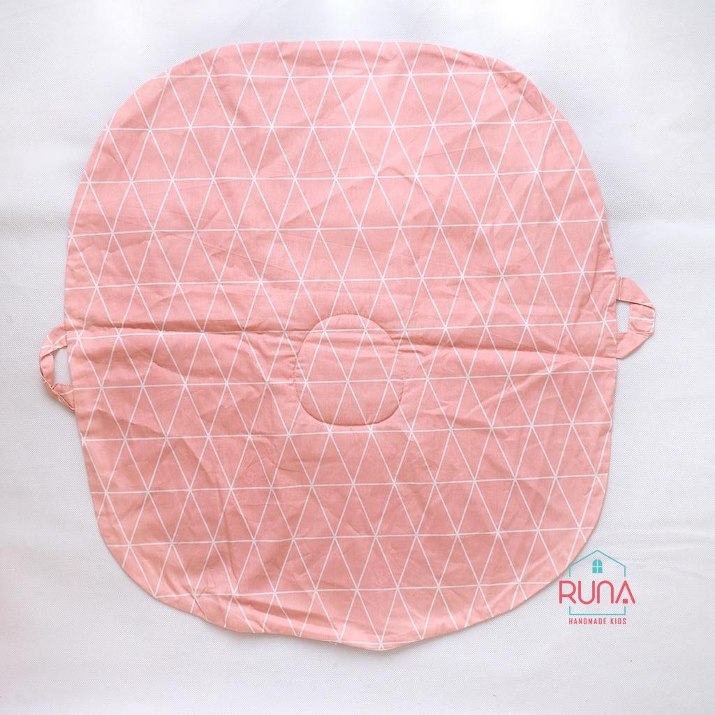 Vỏ gối chống trào ngược cotton Hàn 100% cao cấp thoáng mát an toàn cho bé Runa Kids