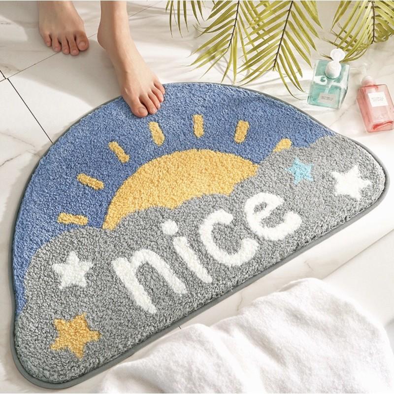 Thảm hình bán nguyệt chống trượt cao cấp