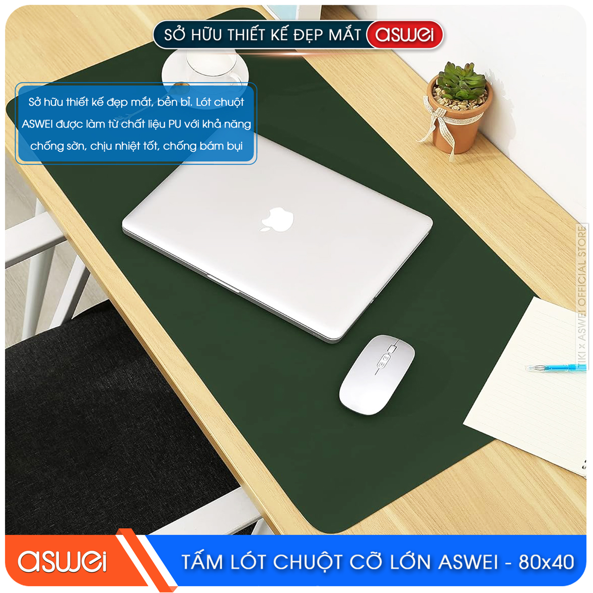 Lót Chuột Gaming ASWEI - Hàng Chính Hãng