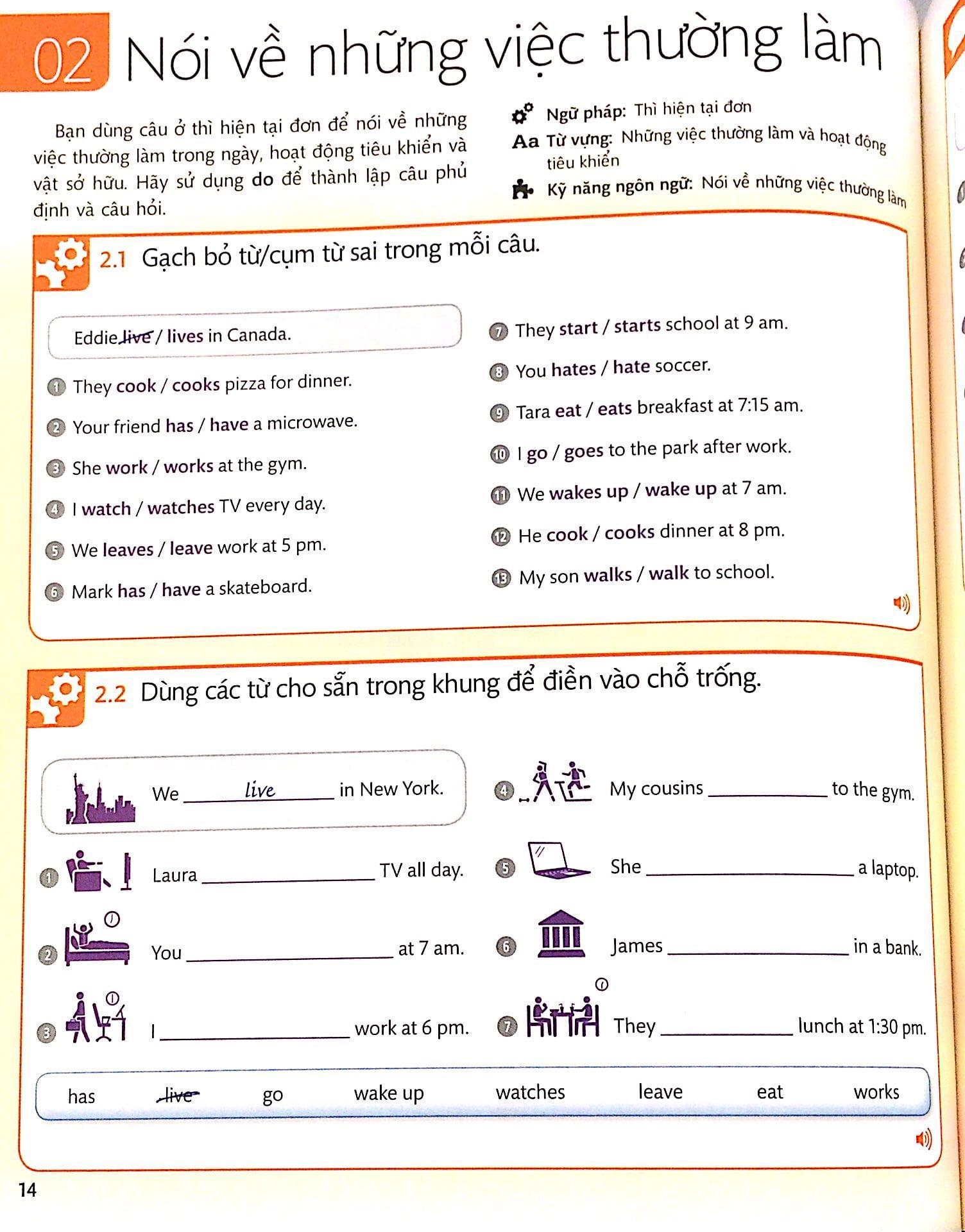 Sách Tiếng Anh Cho Mọi Người - English For Everyone Level 2 Beginner Practice Book (Kèm CD)