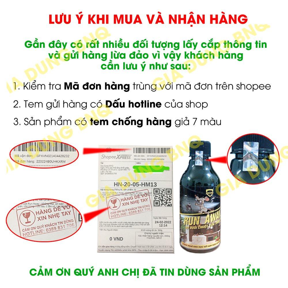 Xịt đuổi chuột Run Away - Không mùi, an toàn - Xua đuổi chuột, gián, côn trùng ...chỉ sau 1 lần xịt