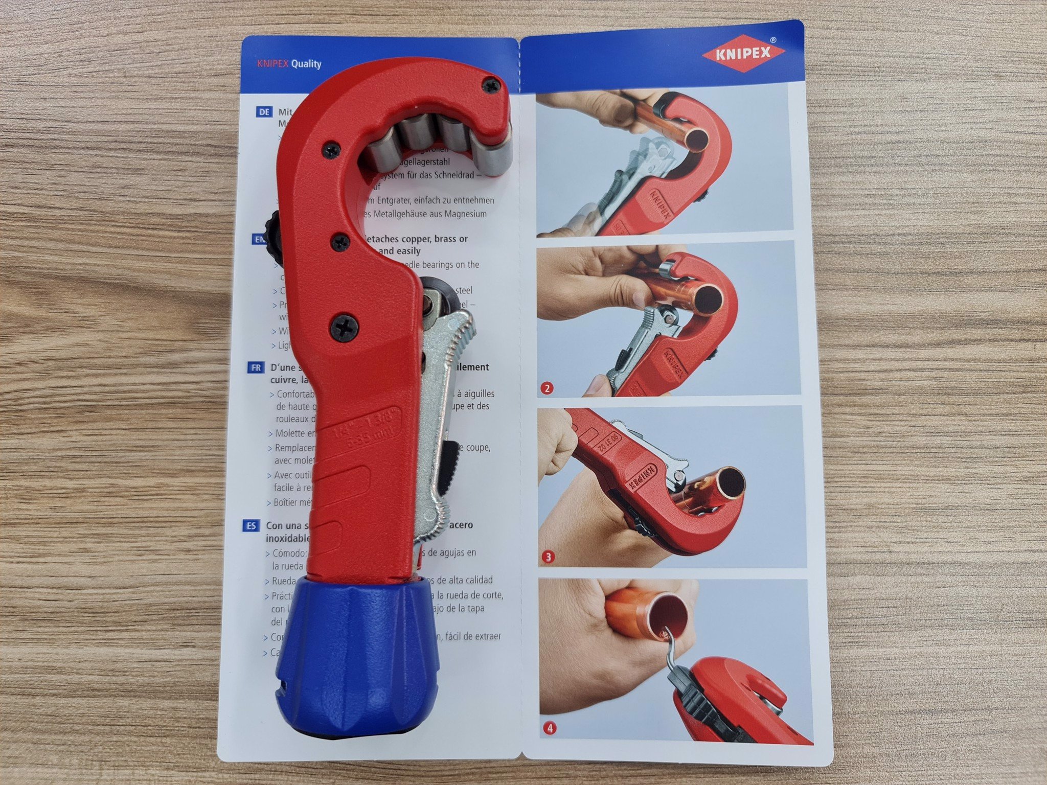 Knipex TubiX 90 31 02 SB Cắt Ống Nhựa và Kim Loại Ø 6 - 35 mm