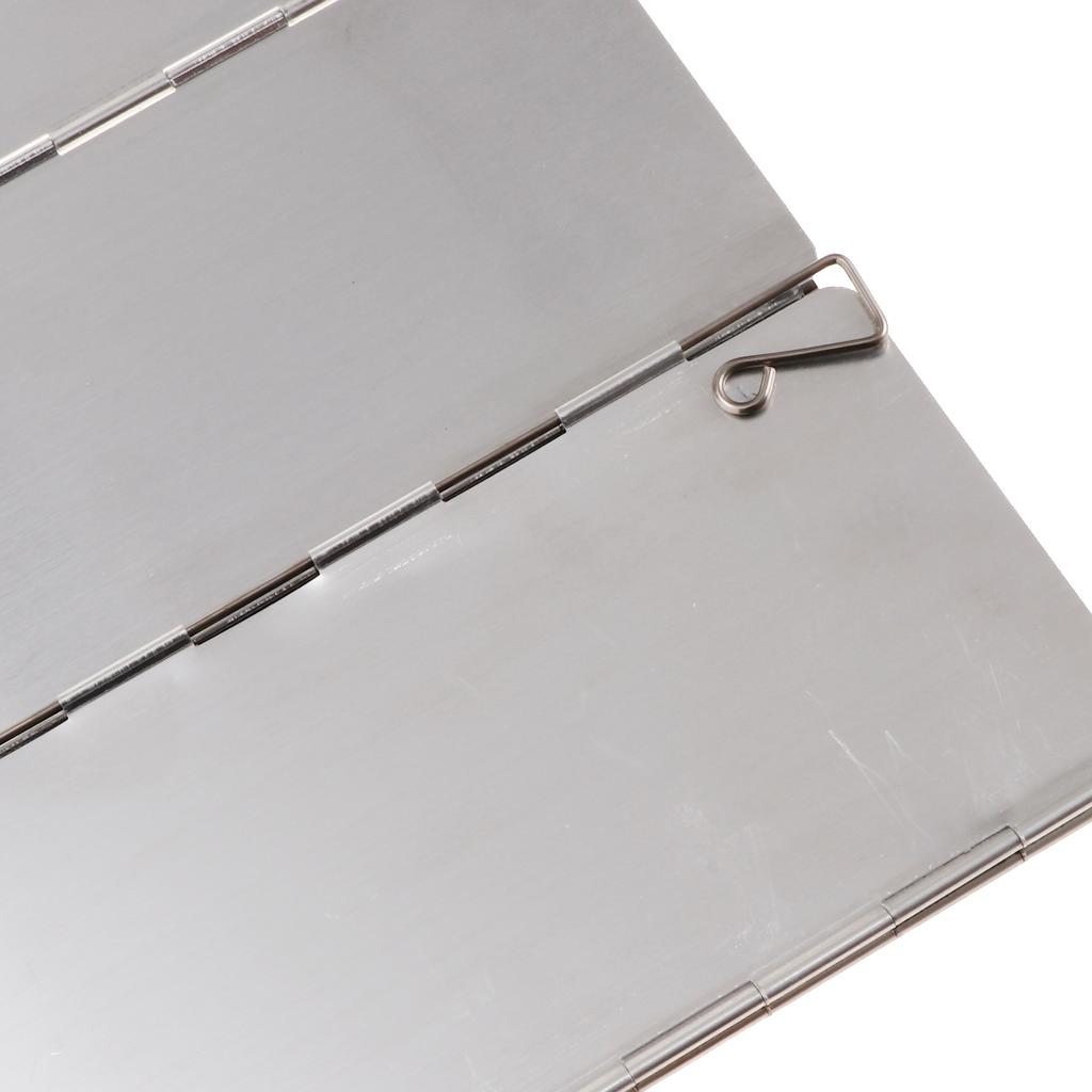 Folding Camping Cooker Gas Stove Wind Shield Screen Flexible Windshield