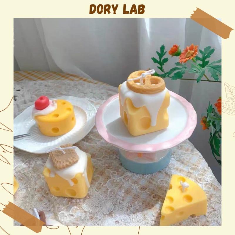 Nến Thơm Handmade Viên Phô Mai Vuông Mix Topping - Dory Lab