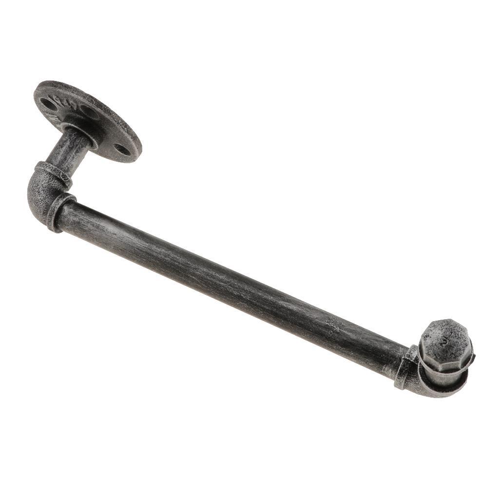 Industrial Retro Pipe Wine Bottle Glasses Storage Champagne Wine Rack 2Pcs