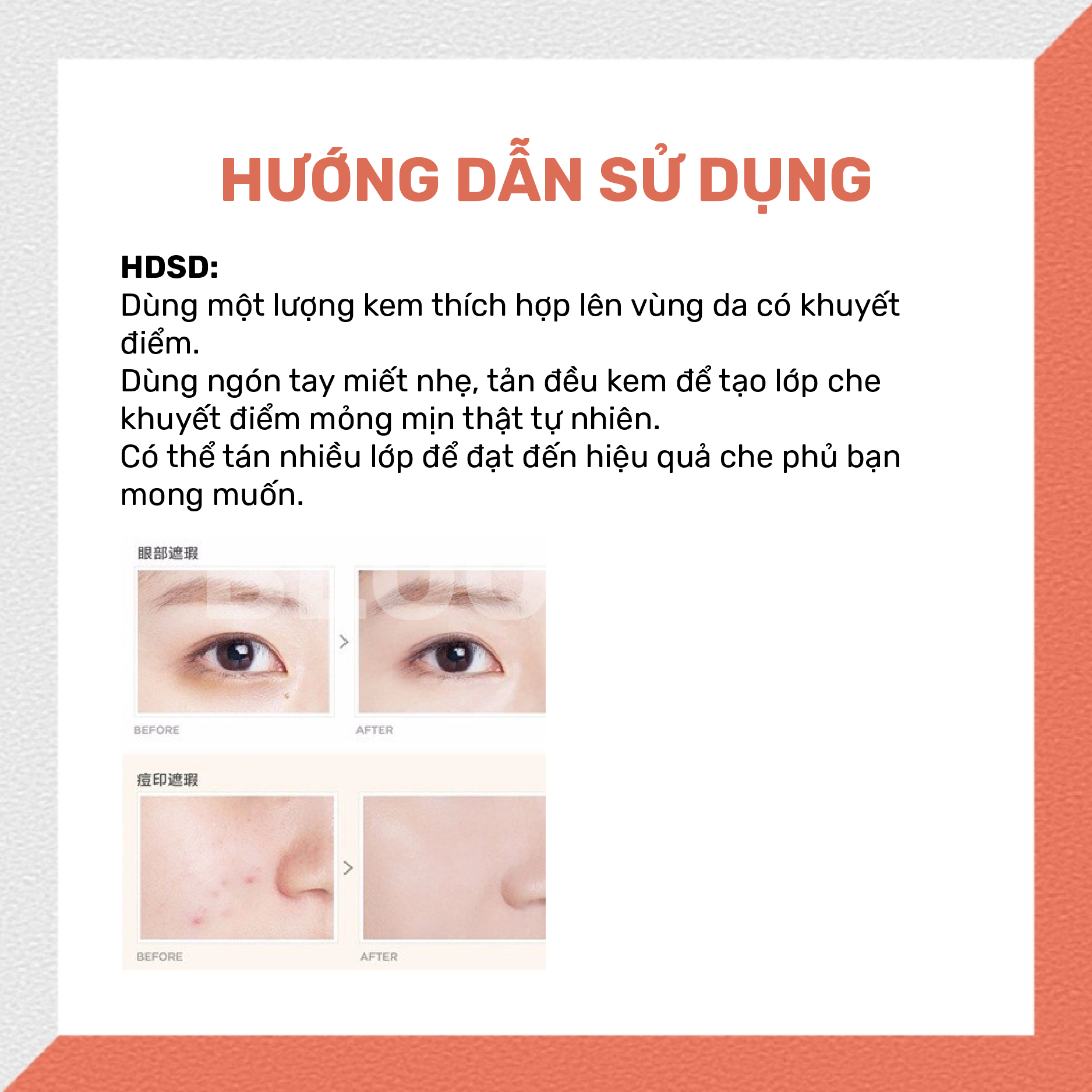 Kem che khuyết điểm, độ chống nắng SPF 25 Beausta Perfect Cover Tip Concealer -Light Beige 4ml