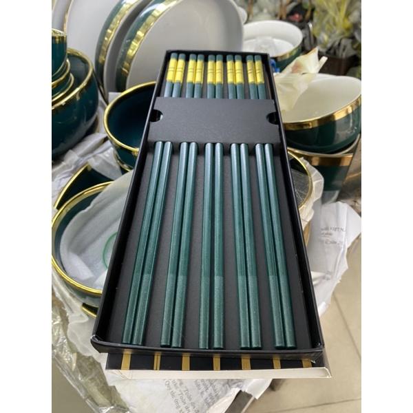 Đũa xanh viền vàng cao cấp