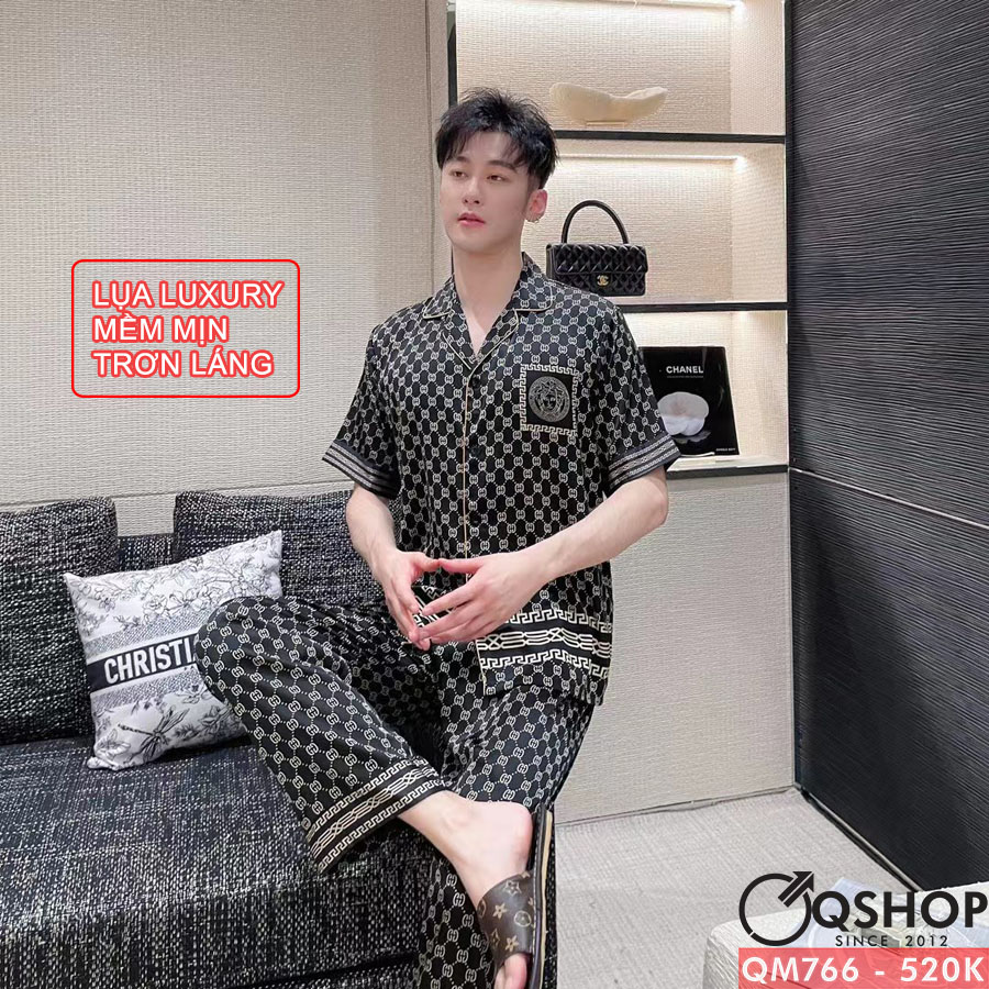 Bộ đồ pijama nam Luxury quần dài tay ngắn QSHOP QM766 - QM767