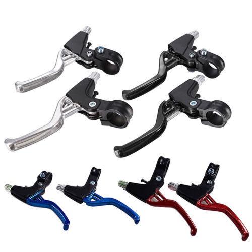 2 cái hợp kim nhôm tay nắm phanh xe đạp leo núi Tay nắm phanh đòn bẩy bên phải và bên trái Bộ phanh chữ V