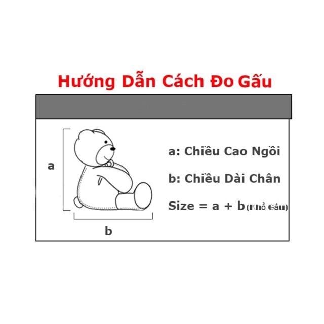 Gấu bông teddy khổ 1m màu khói