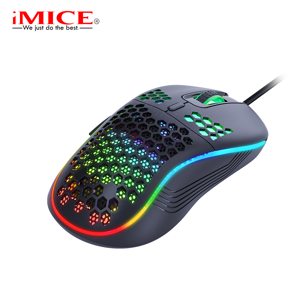 Chuột Gaming Imice T98 7200Dpi Mắt Quang Học Game-Grade Engine Xử Lý Chính Xác Mượt Mà Không Độ Trễ Giật Lag Bề Mặt Tổ Ong Thoáng Mát Chống  Mồ Hôi Tay Trang Chí Đèn Led RGB Phù Hợp Chơi Game Thiết Kế Đồ Họa Hoặc Văn Phòng - Hàng Chính Hãng