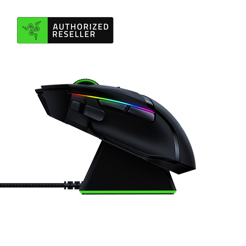 Razer Basilisk Ultimate Wireless Gaming Mouse with 11 Programmable Buttons &amp; Charging Dock Hàng nhập khẩu