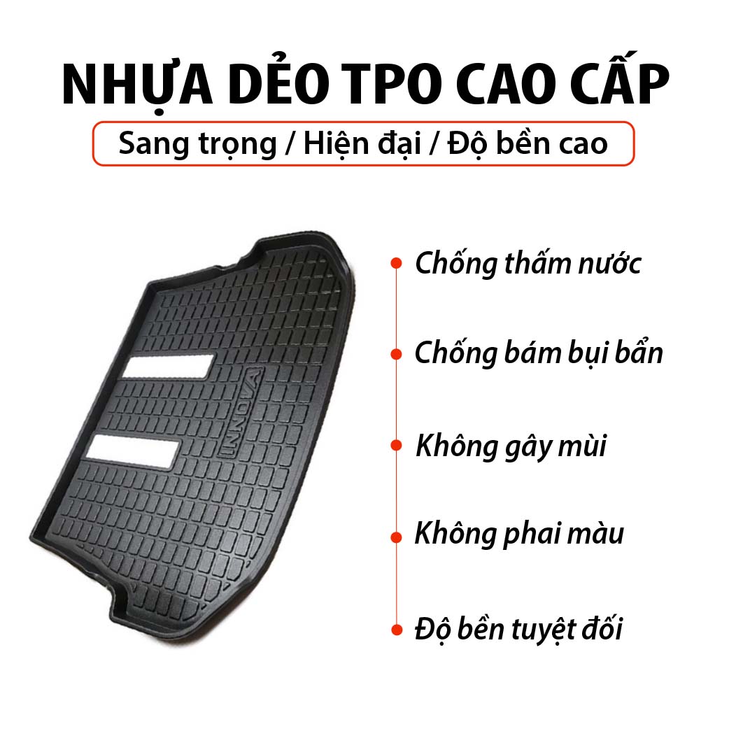 Lót cốp nhựa dành cho xe Toyota Innova - Hàng Chính Hãng