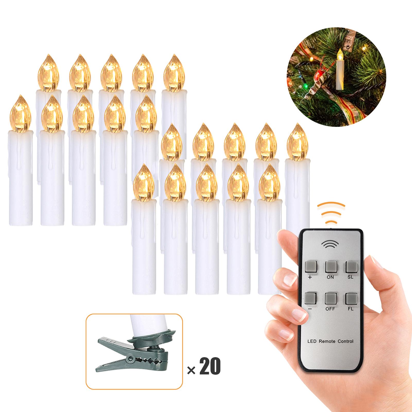 30 đèn led hình cây nến điều khiển từ xa trang trí tiệc