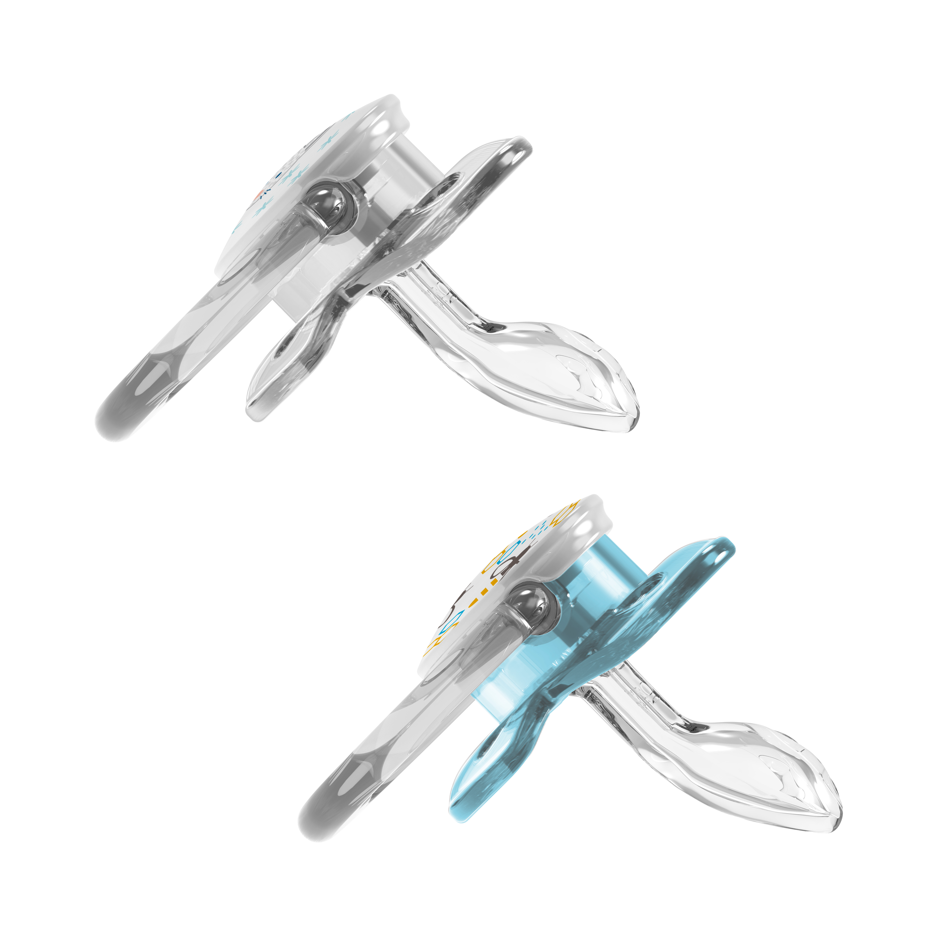 [ PV12402-GBX ] Bộ 2 ty ngậm hỗ trợ chống đột tử/chỉnh nha/chống vẩu Dr.Brown's Prevent in họa tiết dễ thương ( 0-6m )