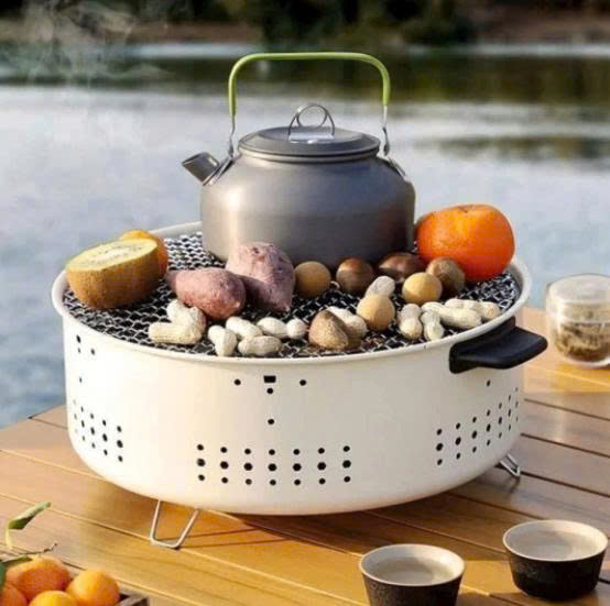 [KoSuyTu] Bếp Nướng Than Hoa Không Khói Tròn – Tiện Lợi, Gọn Gàng, Chuẩn Vị BBQ
