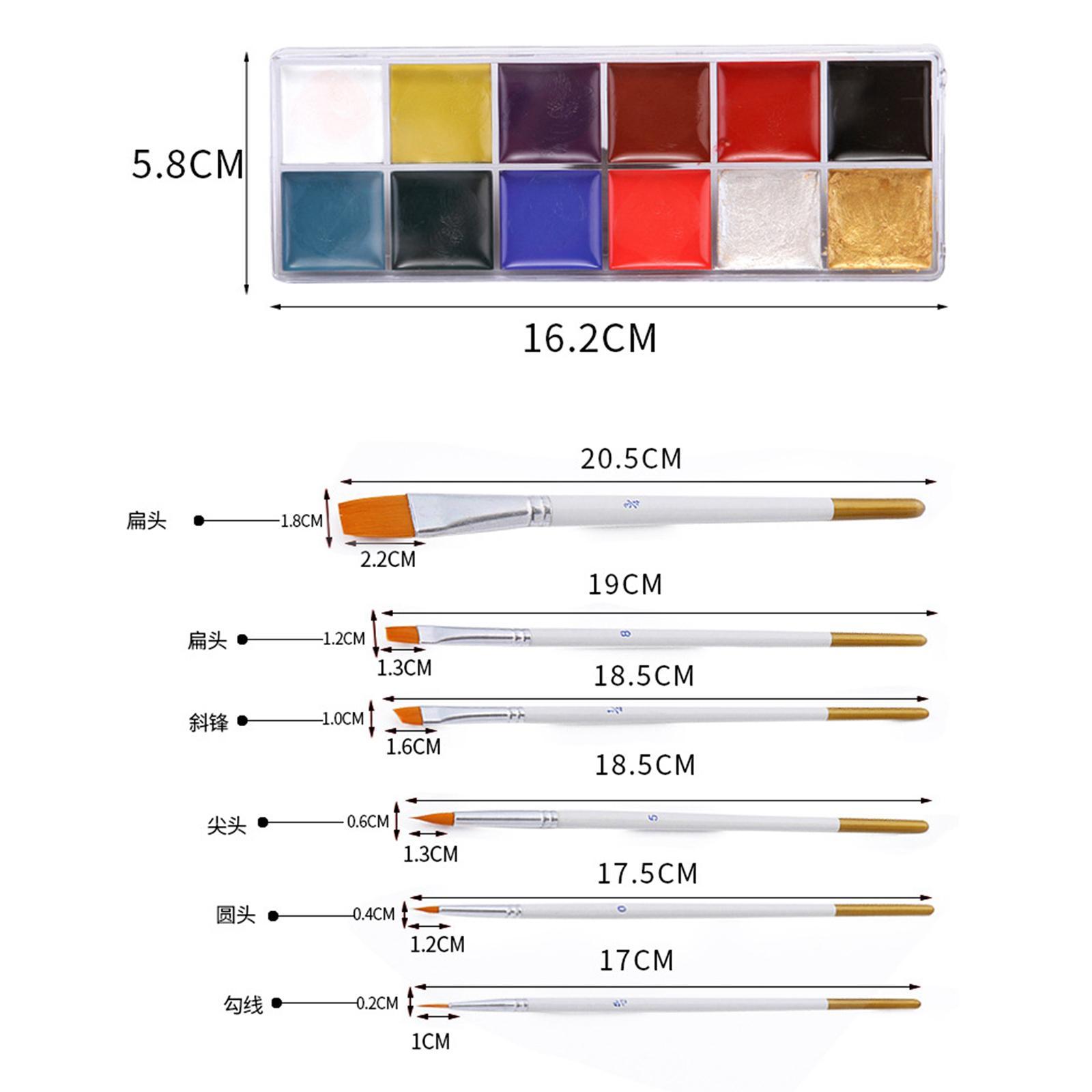 Face and Body Paint Face Painting Kit Kit for Cosplay Stage