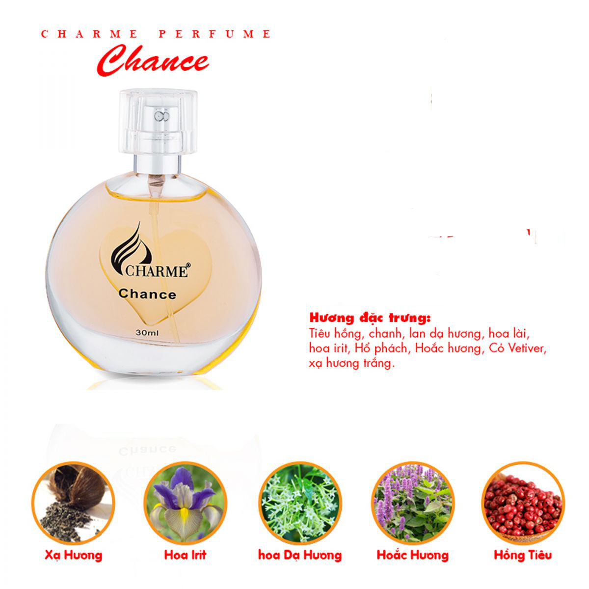 Nước Hoa Nữ Charme Chance 30ml