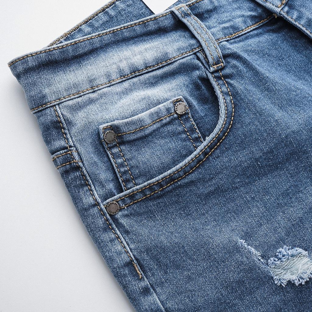 Quần Short Nam Vải Jean Cao Cấp form slimfit đẹp dễ phối đồ, phong cách cá tính - PAPAZI