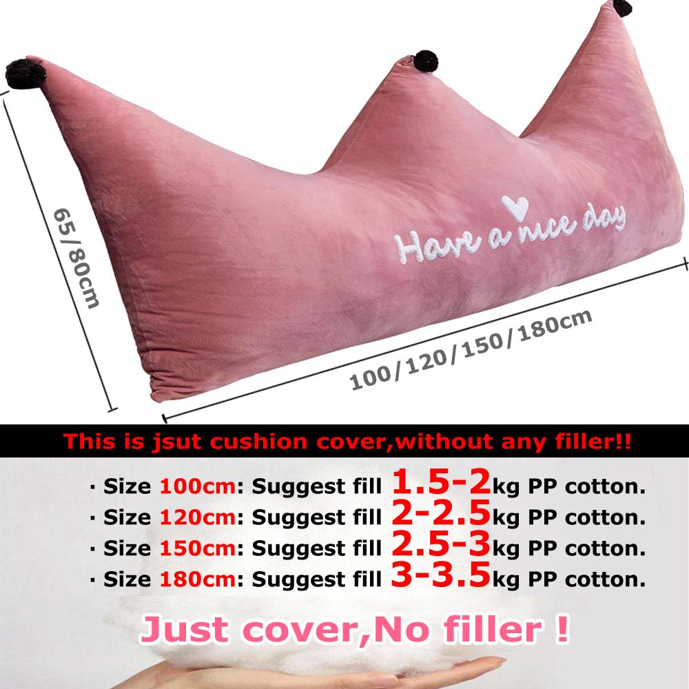 Giá Rẻ Hoàng Thái Giường Đệm Không Chất Độn Mềm Mại Có Thể Giặt Ghế Sofa Nhung Trẻ Em Người Lớn Tủ Kê Đầu Giường Lắp Ghép Tầng Ghế Ném Gối Đệm