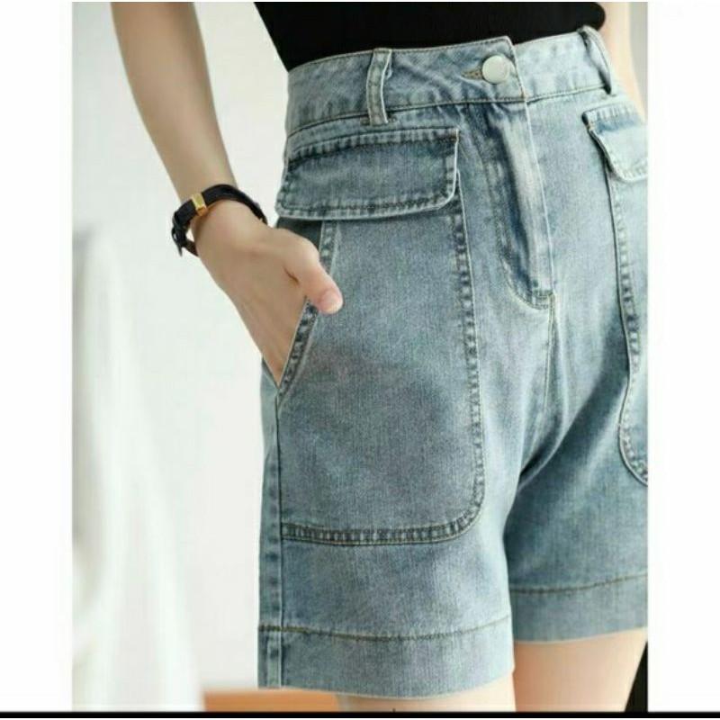 Quần Short Jeans Ulzzang Hot Trend Hè 2021