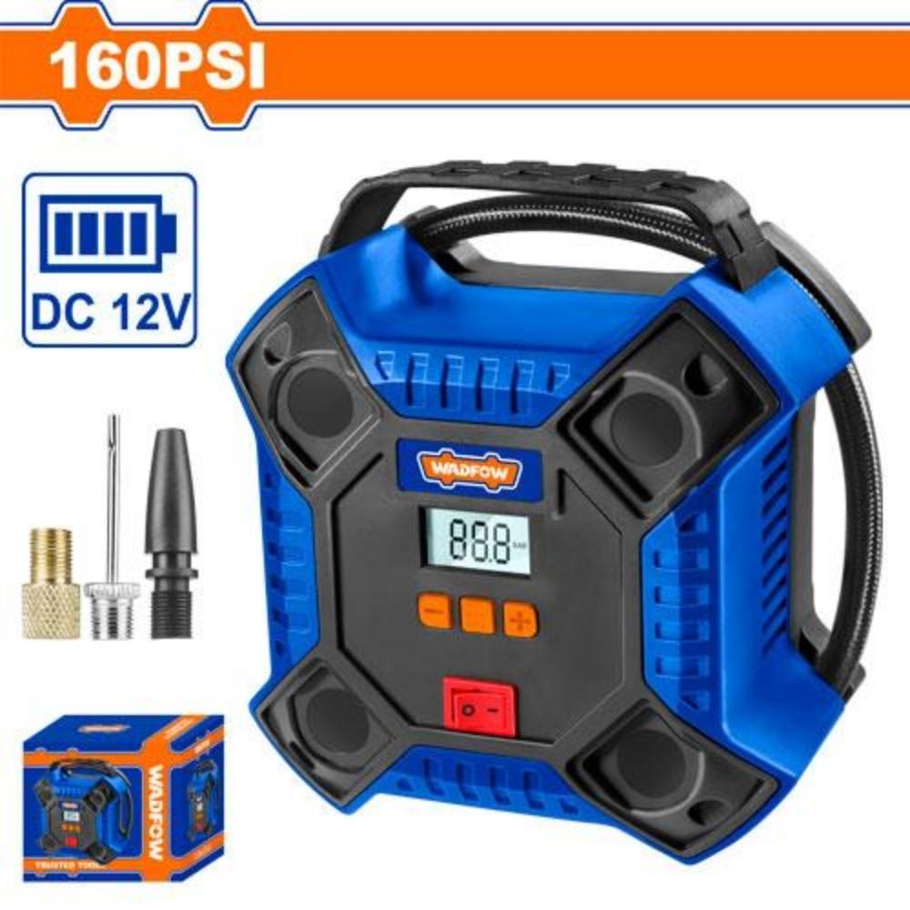 MÁY BƠM HƠI LỐP XE TỰ ĐỘNG 12V 160PSI WADFOW WAAC511 - HÀNG CHÍNH HÃNG