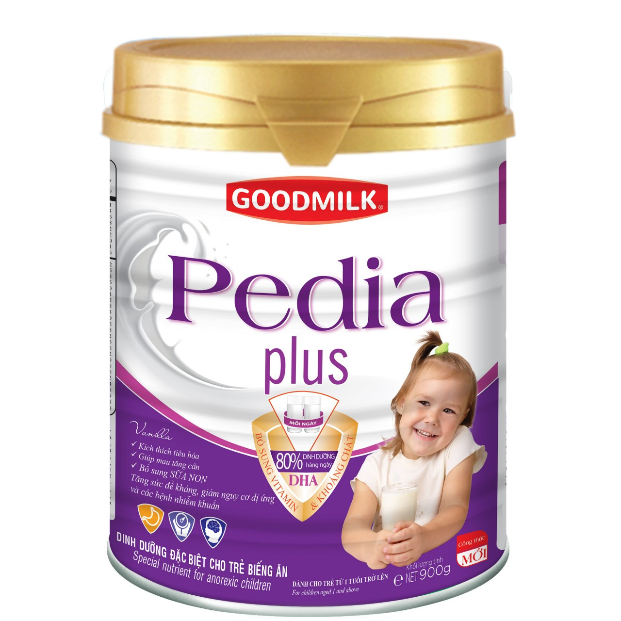 sữa bột Pedia plus dành cho trẻ biếng ăn lon 850g