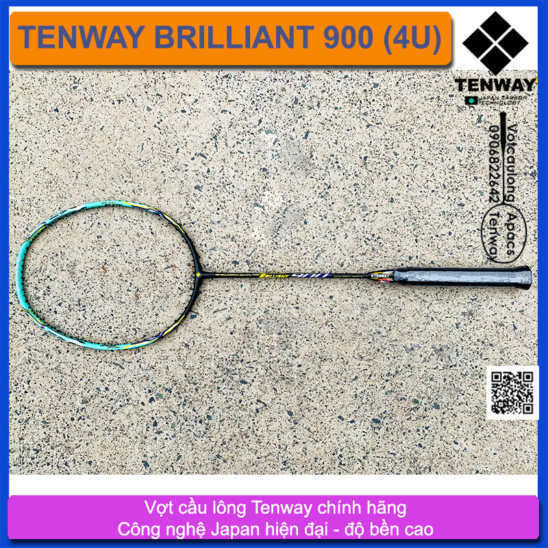 Vợt cầu lông Tenway Brilliant 900 (4U) | Vợt 4U phù hợp đánh phong trào, rèn luyện sức khỏe
