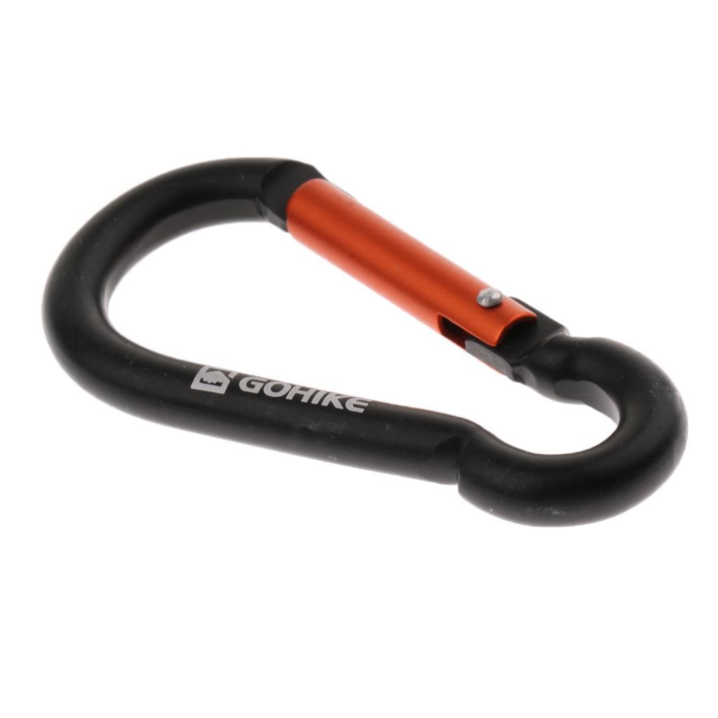 5Pcs Aluminum Alloy Carabiner Gourd Shape Spring Buckle Hook Clip Keychain Keyring