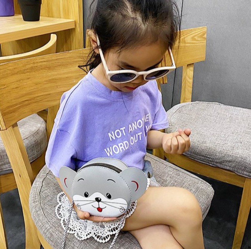 Túi đeo chéo mini Mèo Thỏ cute cho bé đi chơi và làm quà tặng trẻ em dễ thương