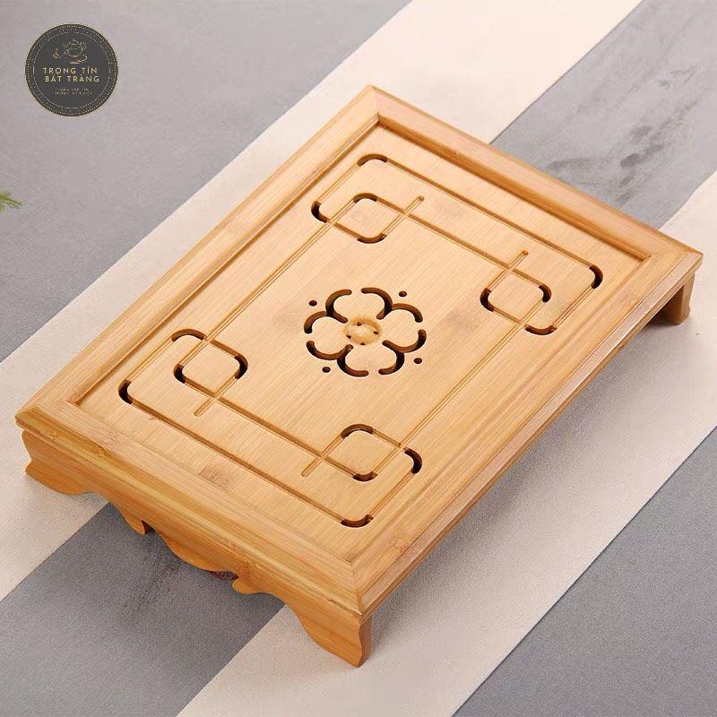 Khay Trà Tre Cao Cấp Chữ Nhật Kích Thước 36*26*6 KT 37
