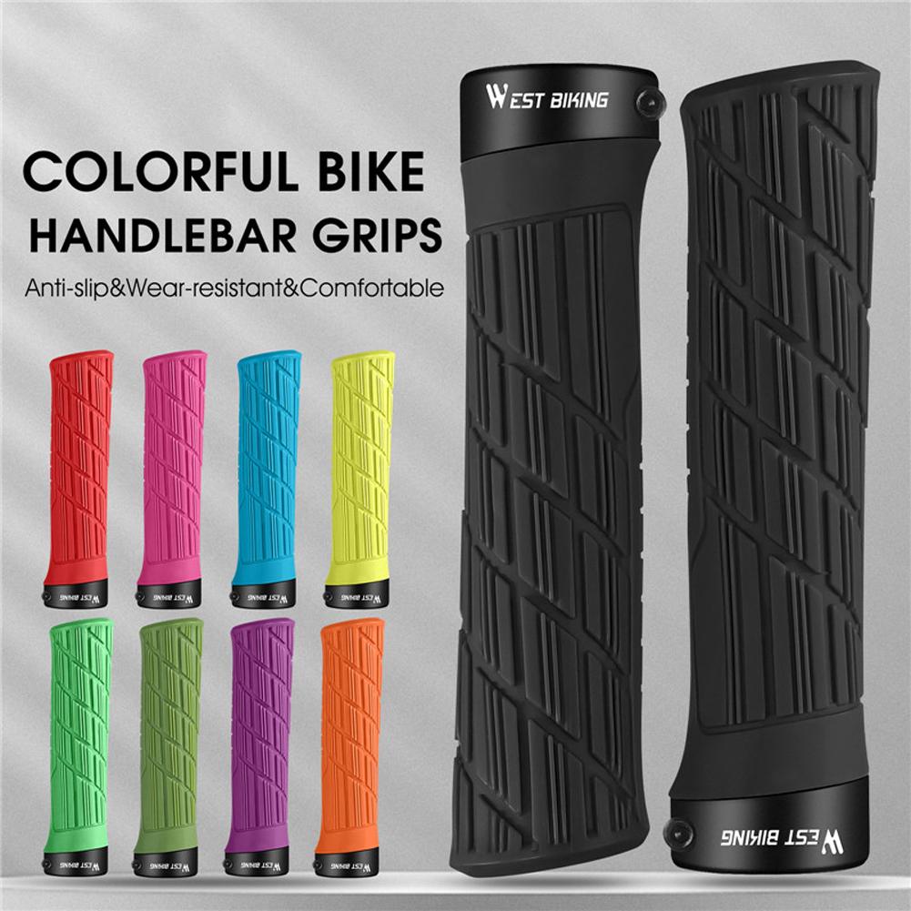 Tay cầm xe đạp WEST BIKING MTB chống trượt bằng silicon