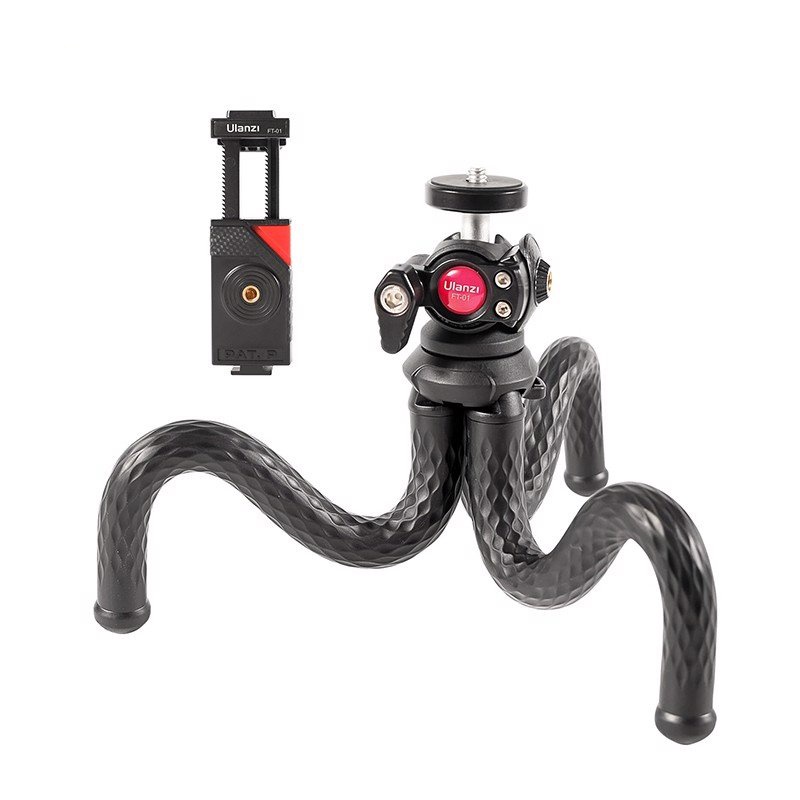 Ulanzi U-SELECT FT-01 - Tripod Bạch Tuộc Xoay 360° Cho Smartphone, Gopro, Máy Ảnh, Tải Trọng 2 Kg - Hàng Chính Hãng