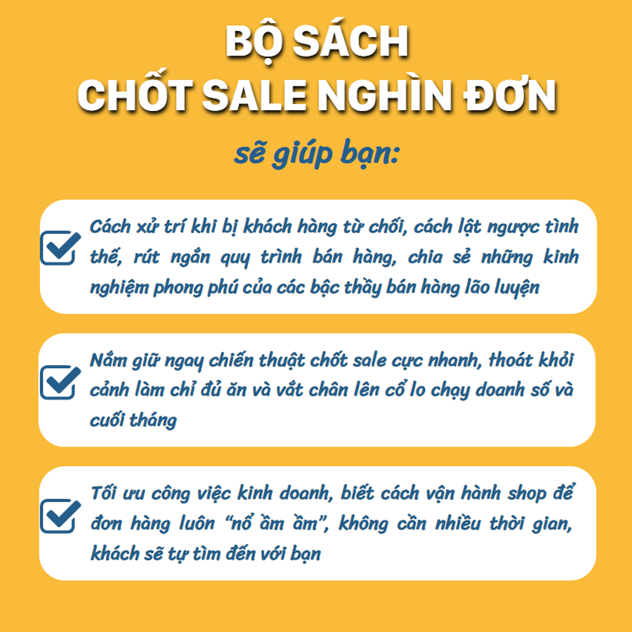 Bộ Sách Bán Hàng Chốt Sale Nghìn Đơn: Telesale Thực Chiến, Nghệ Thuật Bán Hàng Bằng Câu Chuyện Và 43 Bí Mật Bán Hàng Online