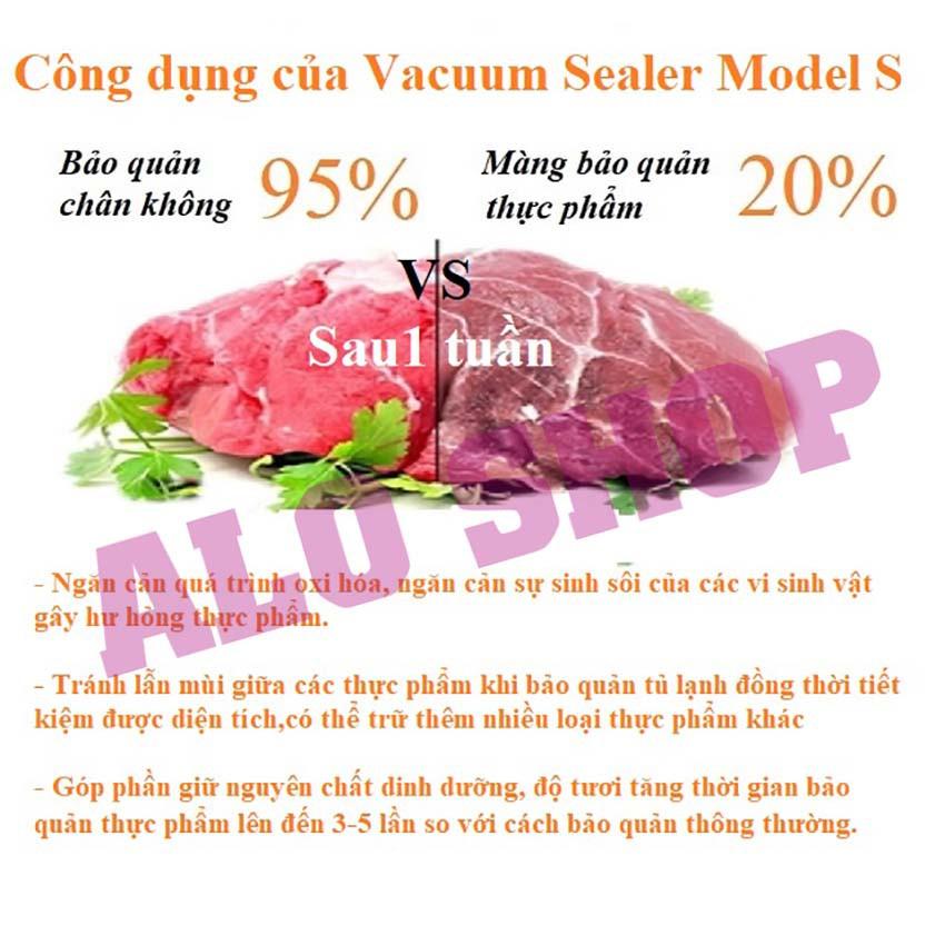 Máy Hút Chân Không Thực Phẩm Kèm Hàn Miệng Túi Vacuum Sealer