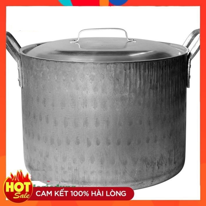 Nồi xoong nhôm quân dụng công nghiệp 30L ,40L , 50 L siêu bền.